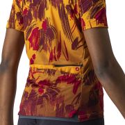 Castelli - tricou ciclism pentru femei, maneca scurta Unlimited Sentiero jersey - portocaliu visiniu barbaresco