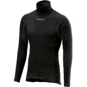 Castelli - Bluza de corp cu maneca lunga si guler Flanders Neck Warm - negru