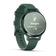 Garmin - Lily 2 Active - verde Jasper Green Bezel - curea de silicon Jaspers Green