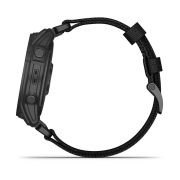 Garmin - Tactix 7 PRO Ballistics Sapphire Solar ceas multisport cu GPS - ramă neagră Titanium DLC și curea din silicon neagră + nailon