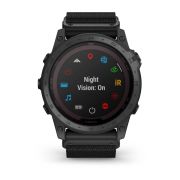 Garmin - Tactix 7 PRO Sapphire Solar ceas multisport cu GPS - ramă neagră Titanium DLC și curea din silicon neagră + nailon