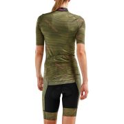 2XU - Tricou pentru ciclism pentru femei - Aero Cycle Jersey - verde camuflaj
