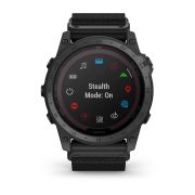 Garmin - Tactix 7 PRO Ballistics Sapphire Solar ceas multisport cu GPS - ramă neagră Titanium DLC și curea din silicon neagră + nailon