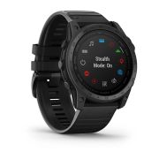Garmin - Tactix 7 Sapphire ceas multisport cu GPS - ramă neagră Titanium DLC și curea din silicon neagră