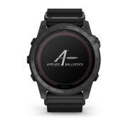 Garmin - Tactix 7 PRO Ballistics Sapphire Solar ceas multisport cu GPS - ramă neagră Titanium DLC și curea din silicon neagră + nailon