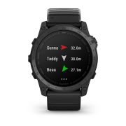 Garmin - Tactix 7 Sapphire ceas multisport cu GPS - ramă neagră Titanium DLC și curea din silicon neagră
