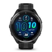 Garmin Forerunner 965 ceas multisport GPS AMOLED - gri titan DLC curea neagră