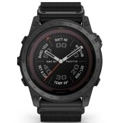 Garmin - Tactix 7 PRO Sapphire Solar ceas multisport cu GPS - ramă neagră Titanium DLC și curea din silicon neagră + nailon