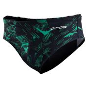 Orca - Slip inot pentru barbati - Brief swimsuit - print negru verde