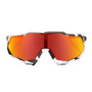 100% - Ochelari - SPEEDTRAP - Soft Tact Grey Camo - HiPER Red Multilayer Mirror Lens