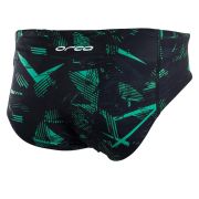 Orca - Slip inot pentru barbati - Brief swimsuit - print negru verde