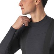 Castelli - bluza corp ciclism maneca lunga Bandito Wool LS base layer - negru