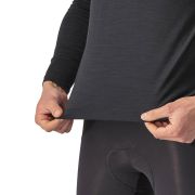 Castelli - bluza corp ciclism maneca lunga Bandito Wool LS base layer - negru