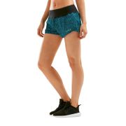 2XU - Short alergare XVENT Free Short 3" W - Rain Spot- Ocean Teal