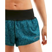 2XU - Short alergare XVENT Free Short 3" W - Rain Spot- Ocean Teal