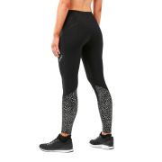 2XU - colanti de compresie pentru femei material windstopper Wind Defence Comp Tights - negru cu elemente reflectorizante