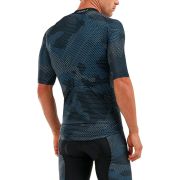 2XU - Aero Cycle Jersey - Tricou ciclism - albastru camuflaj