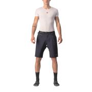 Castelli - pantaloni ciclism scurti si largi pentru barbati Unlimited Trail Baggy Short - negru