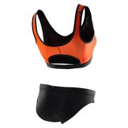 Orca - Costum de baie doua piese Femei - portocaliu negru