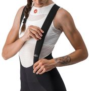 Castelli - Pantaloni lungi ciclism cu bretele pentru iarna si vreme rece pentru femei Sorpasso Ros W bibtight - negru gri reflex