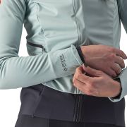 Castelli - jacheta ciclism vreme rece pentru femei Alpha Ros 2 W Jacket - albastru deschis negru