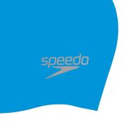 Speedo - casca inot silicon - Plain Moulded - Albastru |Argintiu