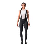 Castelli - Pantaloni lungi ciclism cu bretele pentru iarna si vreme rece pentru femei - Meno Wind W bibtight - negru