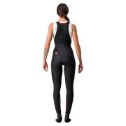Castelli - Pantaloni lungi ciclism cu bretele pentru iarna si vreme rece pentru femei - Nano Flex Pro 2 W bibtight - negru