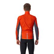 Castelli Squadra stretch - jacheta ciclism anti vant - rosu-antracit