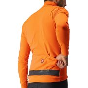 Castelli - bluza ciclism maneca lunga Puro 3 Jersey FZ - portocalie