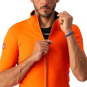 Castelli - Jacheta ciclism cu maneca scurta Perfetto RoS Light - portocaliu briliant