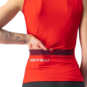 Castelli - tricou pentru ciclism fara maneci pentru femei Solaris sleeveless jersey - rosu visiniu