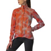 Castelli Commuter Reflex W - jacheta ciclism pentru femei impermeabila portocalie
