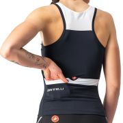 Castelli - maiou ciclism pentru femei Solaris Top - negru alb