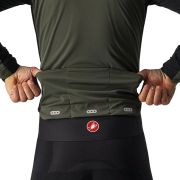 Castelli - jacheta ciclism de iarna Alpha Ros 2 Gore-Tex Infinium wind stopper - verde militar rosu