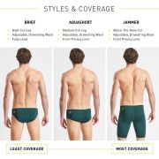 Finis - Slip inot barbati - Brief Solid - Verde Pine