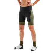 2XU - pantaloni scurti ciclism pentru femei Elite Cycle Shorts - negru verde camuflaj