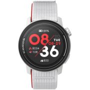 Coros - Pace 3 - ceas multisport GPS - alb rosu Chalk - curea alba/nailon