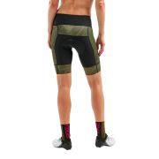 2XU - pantaloni scurti ciclism pentru femei Elite Cycle Shorts - negru verde camuflaj