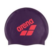 Arena - casca inot silicon - Big Logo - Plum I Bright I Coral