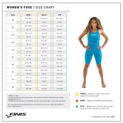 Finis - Costum inot tehnic pentru fete sau femei - Fuse Open Back Kneeskin - gri