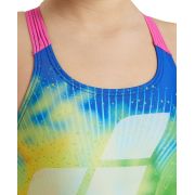 Arena - costum baie intreg pentru fete - Swim Pro Back Placement - Royal I Freak Rose