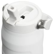Stanley - termos tip sticla cu pai - Iceflow Flip Straw 2.0 - alb - 0.7 L