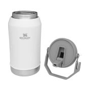 Stanley - termos clasic cu maner - The IceFlow Flip Straw Jug - alb - 1.9 Litri