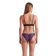 Arena - costum inot femei 2 piese - Monogram Elastic Bikini Triangle - Black I Multi