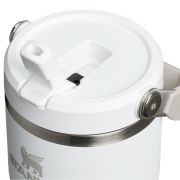 Stanley - termos tip sticla cu pai - IceFlow™ Flip Straw Tumbler - 0.6L - alb frost