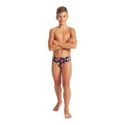 Arena - costum inot baieti - slip - Crazy Skulls Carnival Jr - Black | Multi