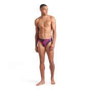 Arena - costum inot barbati - slip - Swim Br Allover - Dark Purple I Multi