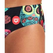 Arena - costum inot baieti - slip - Crazy Skulls Carnival Jr - Black | Multi