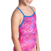 Arena - costum baie intreg pentru fete - Daly Swimsuit Light Drop - Freak I Rose-Blue